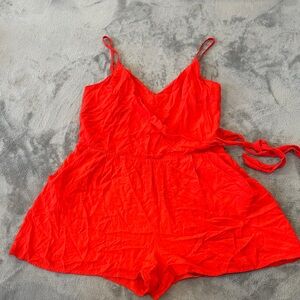 One Clothing Bold Red Romper